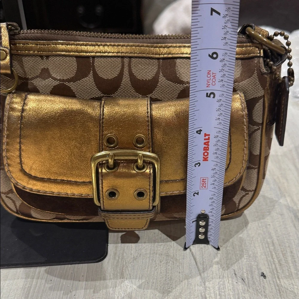 2004 Special Edition Coach Signature Mini Hobo in Brown and Bronze No 40-1495